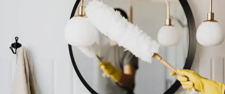 Imagem de uma limpeza profunda de primavera